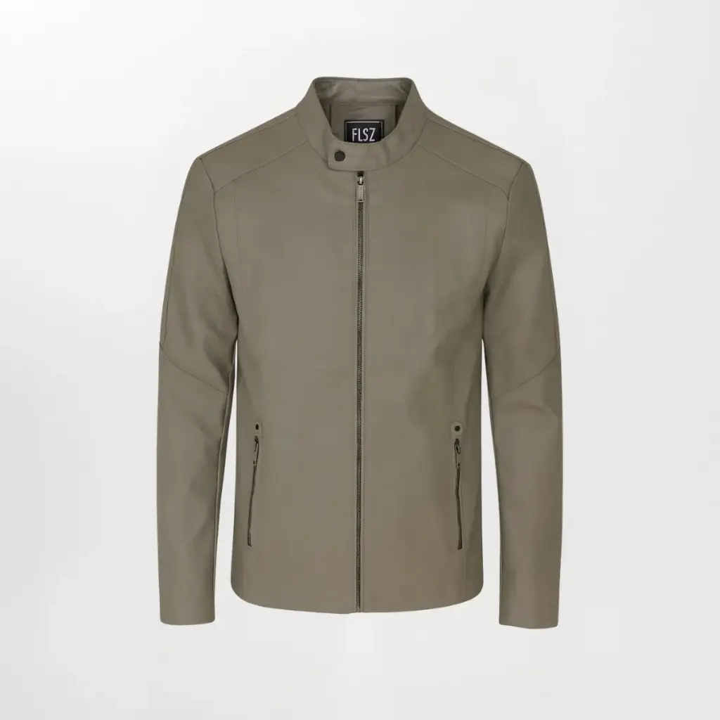 Classic Leather Jacket (M, Mint)