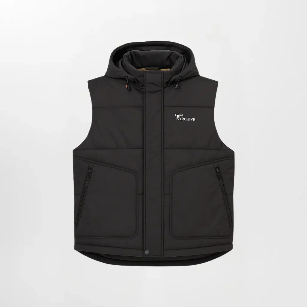 Utility Full-Zip Vest (M, Black)