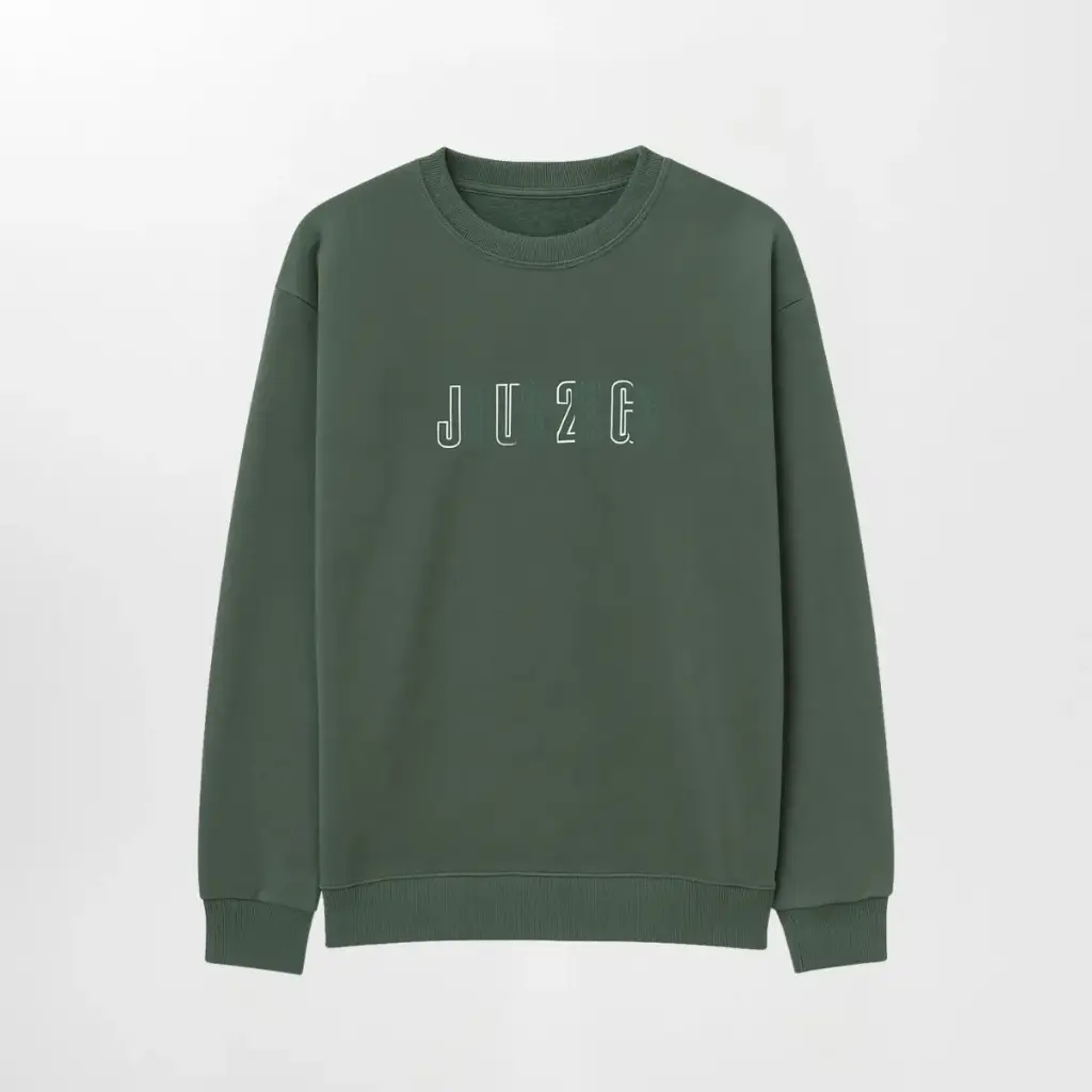 Classic Typo Crew-Neck  (Black, M)