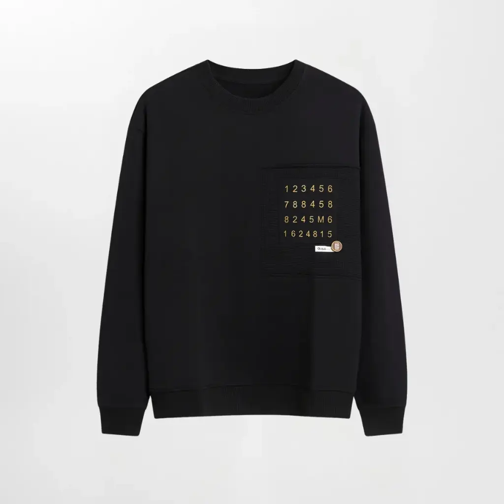 Numeric Pocket Pull Over (M, Black)