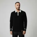 Classic Textured 1/4 Zipper Polo T-Shirt