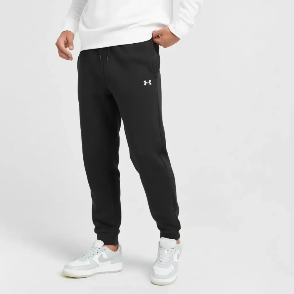Under Armour Essentials Coated Fleece Pants (M, Black)
