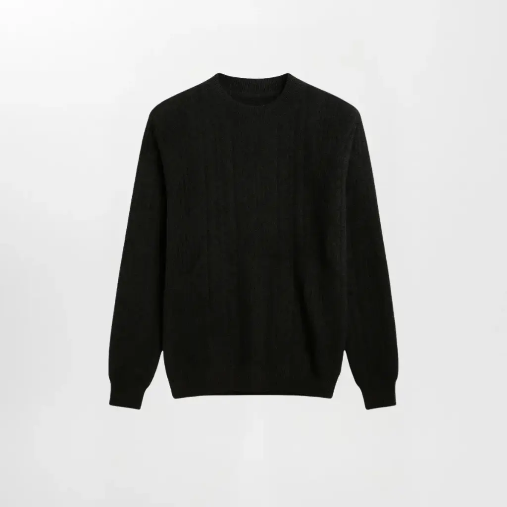 Heritage Wool Blend Sweater (Black, M)